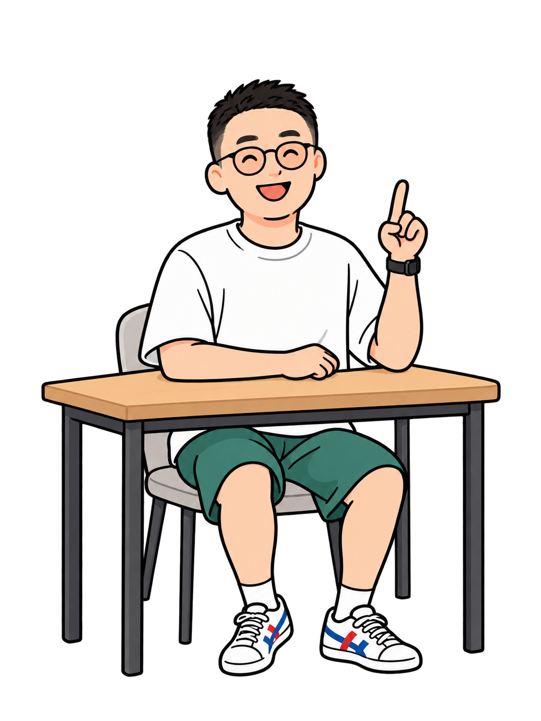 赵岩讲解课程内容的卡通形象